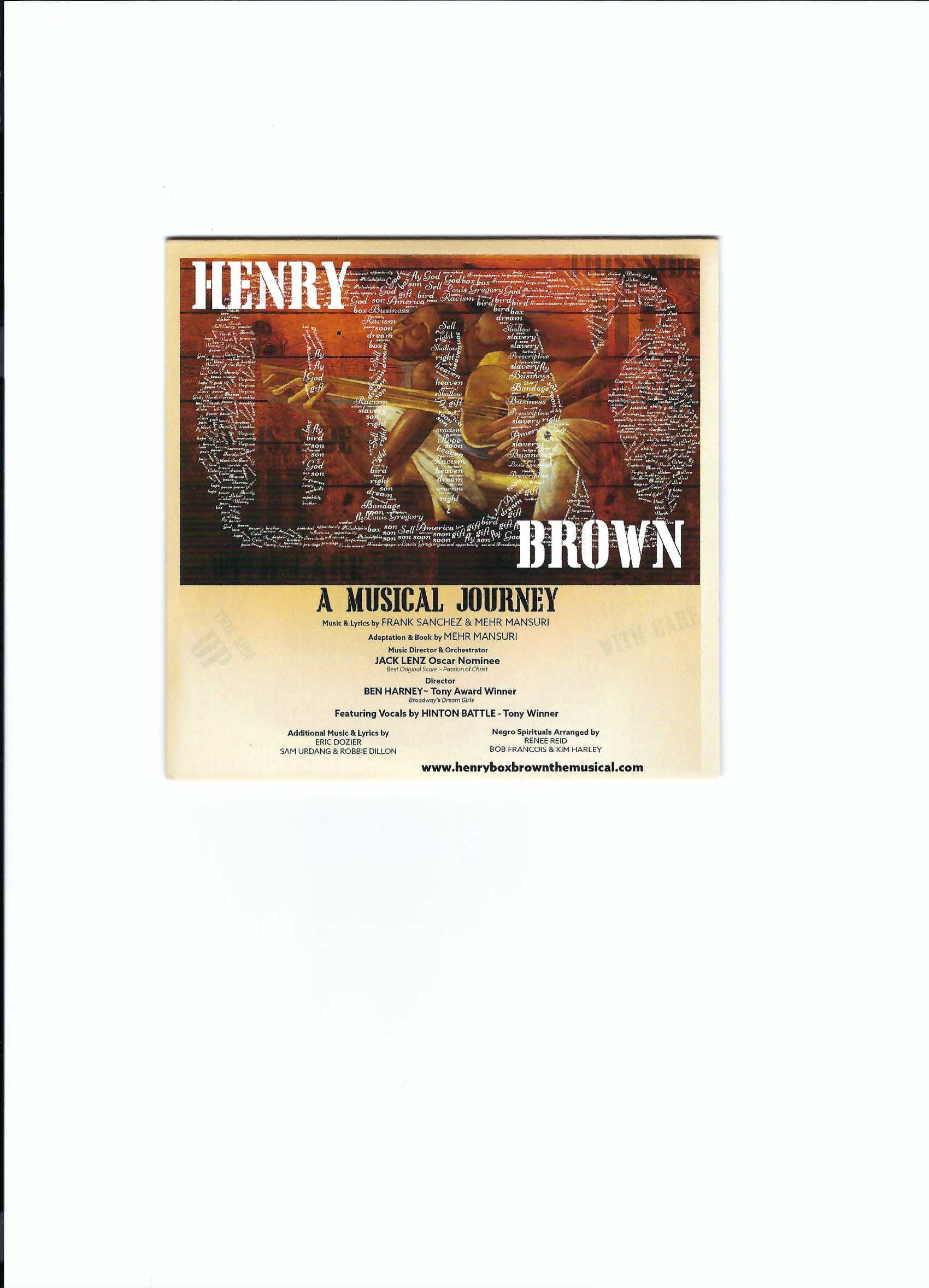 Henry "Box" Brown Soundtrack by Mehr Mansuri and Cast